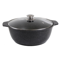 Кастрюля-жаровня 3,0л  жмт32а темн.мрам./г.Кукмор/